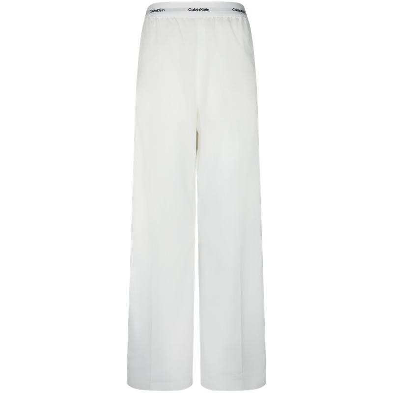 

Calvin Klein Minimalist Comfortable Letter Waist Loose Quick-Dry Straight-Leg Casual Pants Women bottoms 44C403G XS