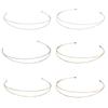Metal Double Layer Headbands Row Wire Headband for Womens Wedding Hair Band Elastic Metal Hairband for Girls