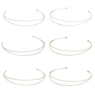 Metal Double Layer Headbands Row Wire Headband for Womens Wedding Hair Band Elastic Metal Hairband for Girls