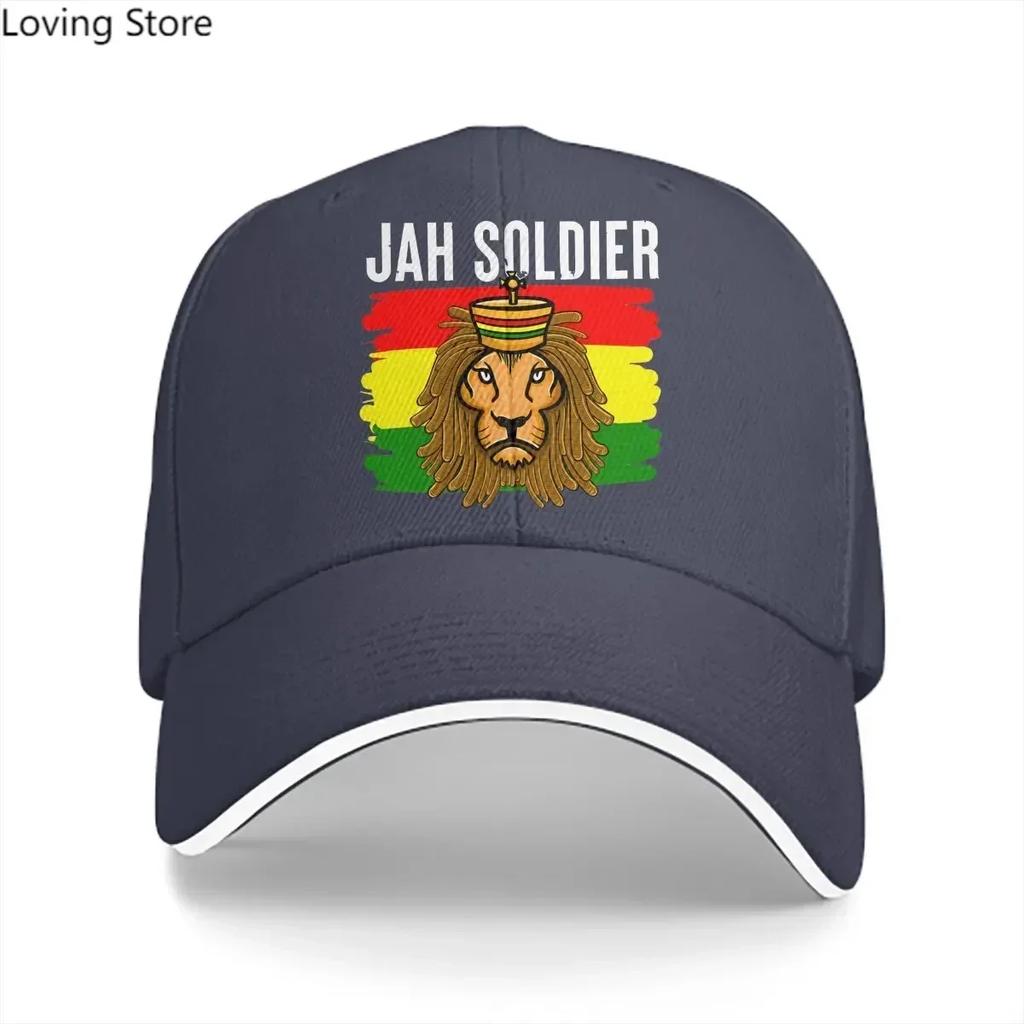 Jah Soldier Reggae Lovers Baseball Cap Unisex Hats Women Visor Protection Snapback Jamaica Lion Caps