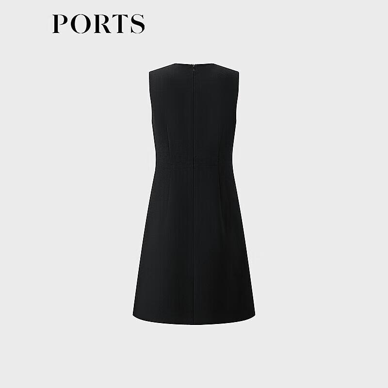 Ports 2025 S/S Elegant Short-Sleeve Mini Dress