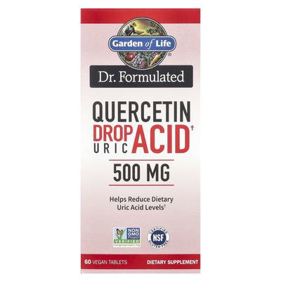Doctor Formulated, Quercetin Drops Uric Acid, 500Mg, Veggie Tablets, 60 Tablets