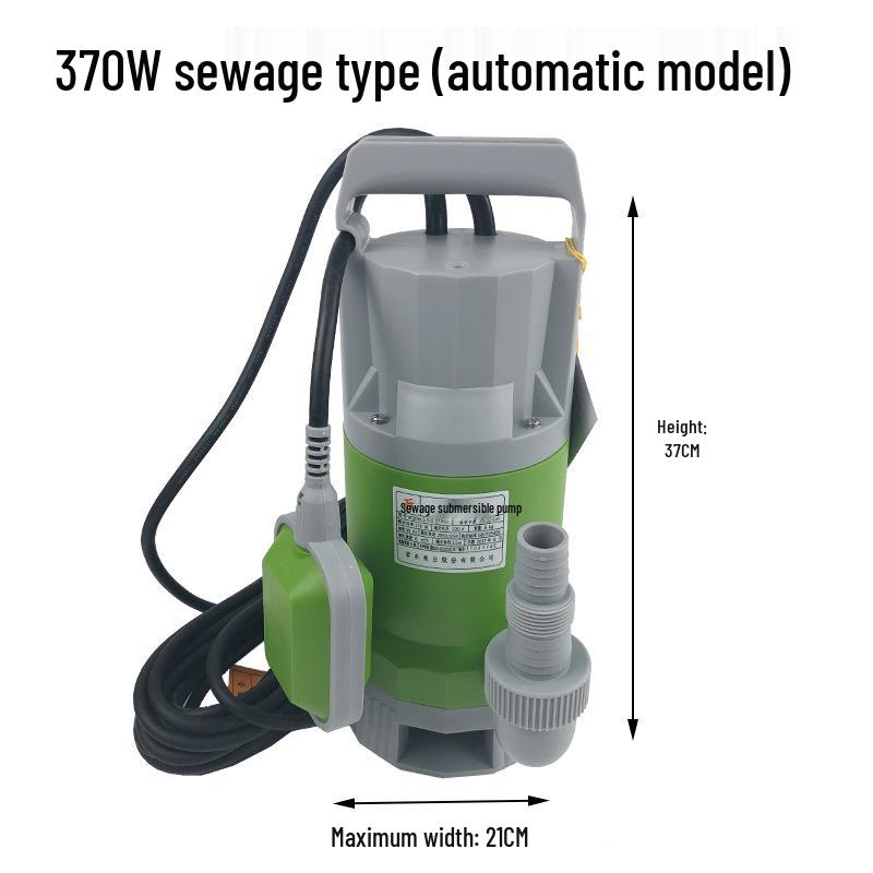 Pompe d'égout Junhe WQD15: Débit élevé, Résistant aux acides/alcalis, Drainage automatique pour eau de mer