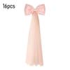 16Pcs/Set Large Bow Kit Giant Pink White Bow with Mini Bows DIY Satin Tulle Bow Wedding Bridal Baby Shower Birthday Party Wall Hanging