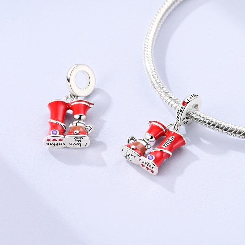 New Charms Plat Copper Blue Luminous Firefly Cat Dog Insect Star Charm Beads Fit Original Bracelet Diy Ladie Jewelry Pendant