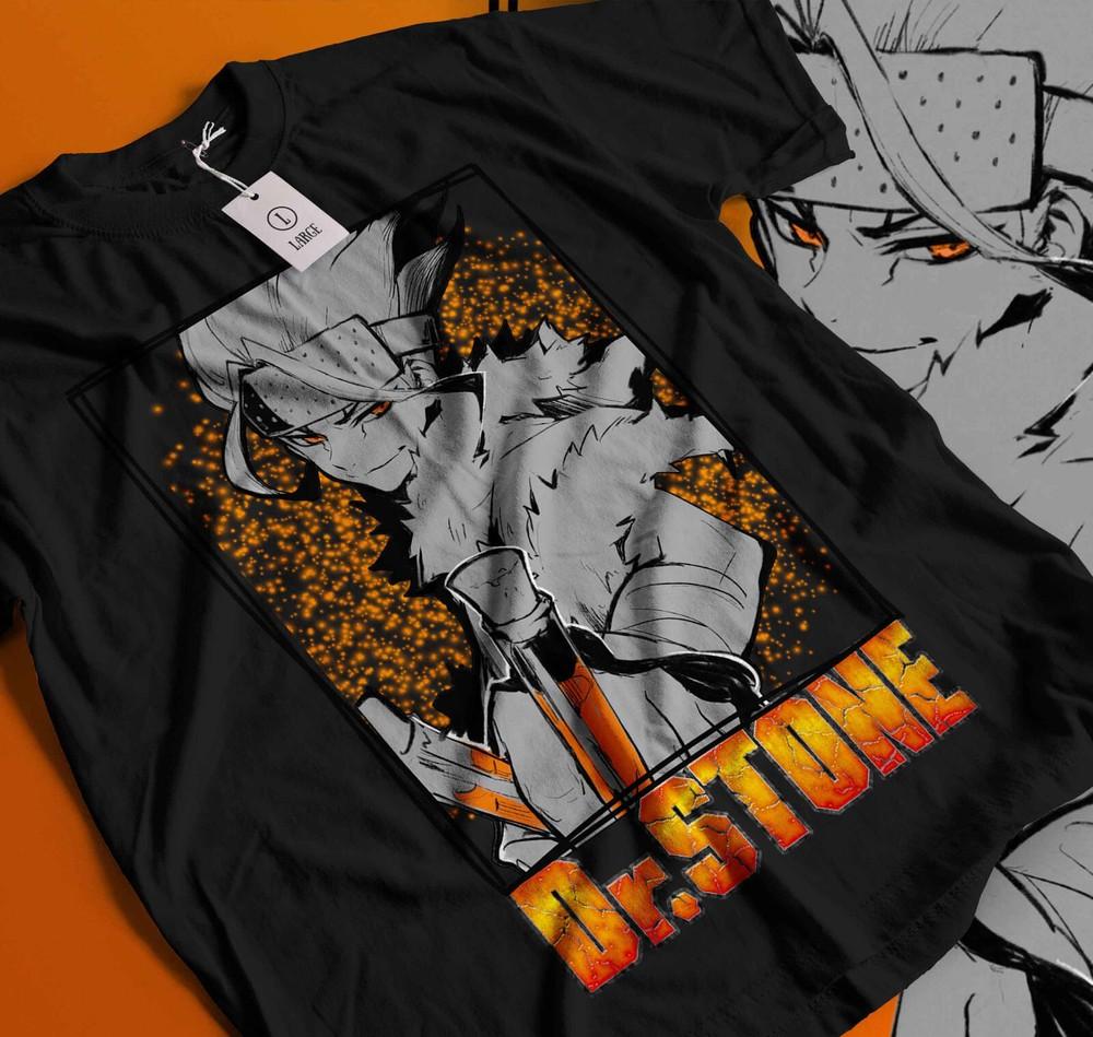 

Dr. Stone T-Shirt Senku Ishigami Ryusui Asagiri Seiyuu Vintage Shirt Gift 150 L
