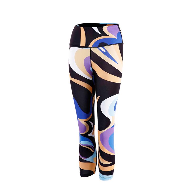 New Women's High-Waist Digital Jacquard Yoga & Running Leggings