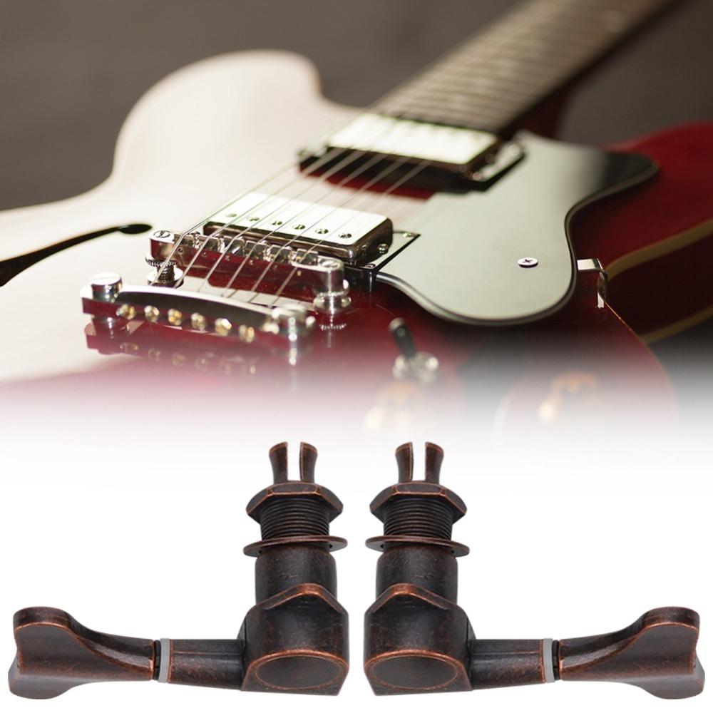 6PCS Fishtail Shaped Bass Tuning Key Pegs Metal Bass Parts Bass Tuners  Electric Bass Guitar