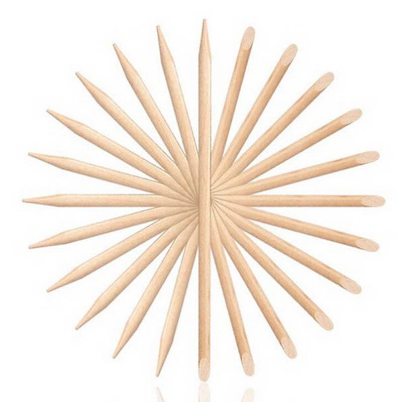 10 Stück Nagel Holzstäbchen Stäbchen Nagelhautschieber Entferner Maniküre Pediküre Pflege