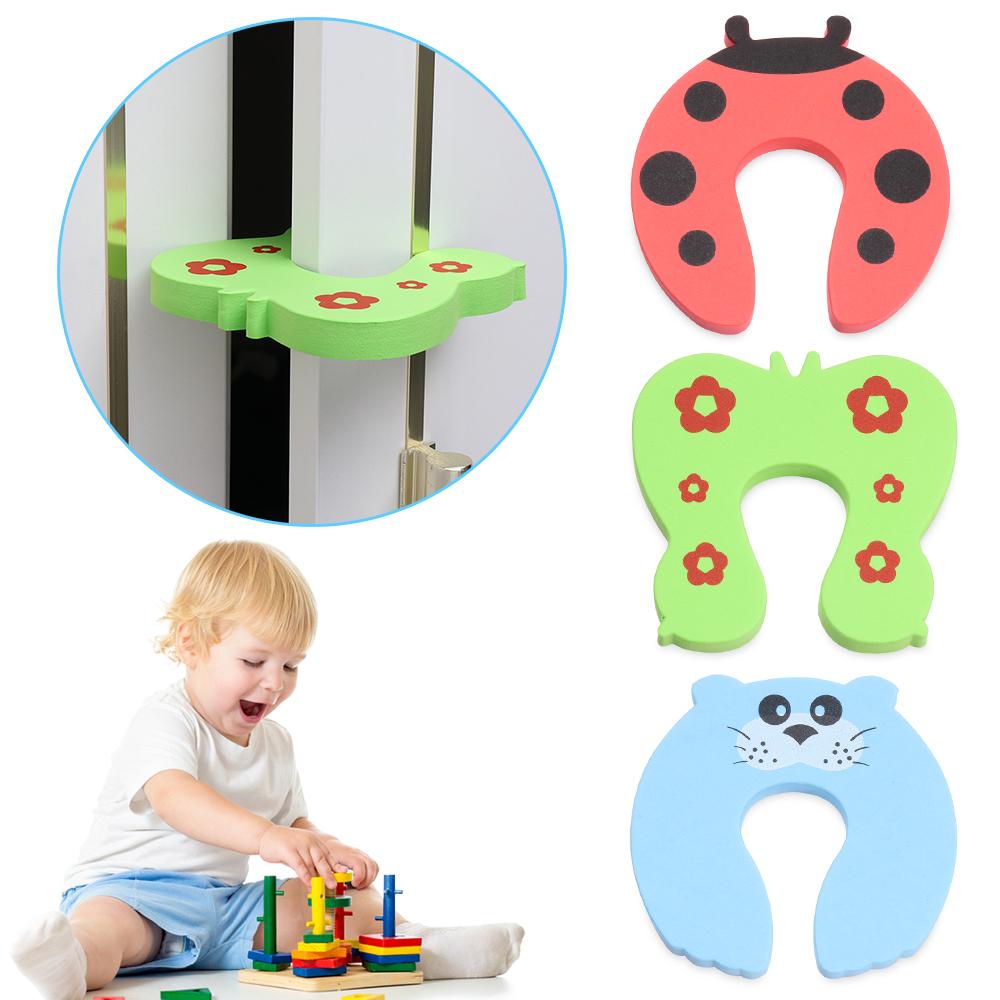 

Safe C Shape Security Cabinet Locks EVA Foam Door Stopper Children Protection Baby Safety Locks F