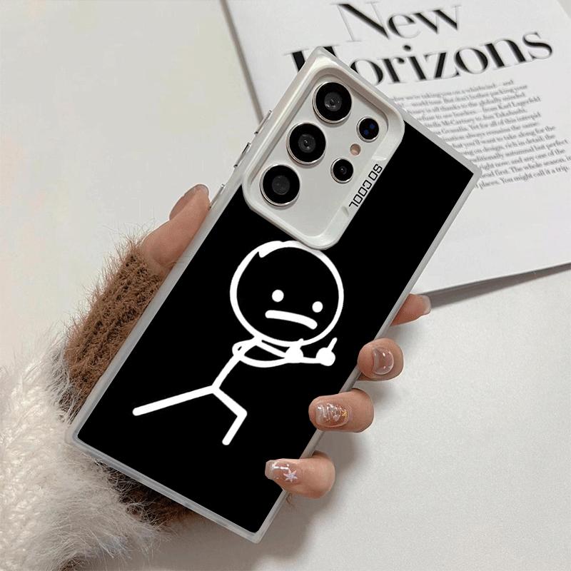 Funny Stickman Matchman Shockproof Phone Case for Samsung Galaxy S26 Edge S25 Ultra S24 FE S23 Plus S21 Cover Anti Fall Fundas