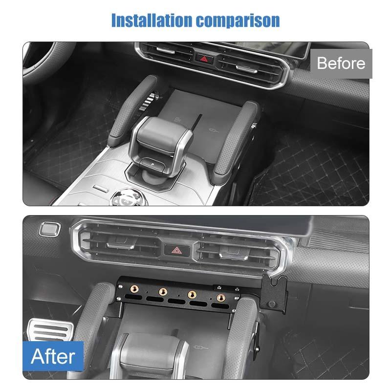 Auto-Intercom-Verlängerungshalterung Ständer Passend für Jetour Traveler 2023 Aufwärts Jetour Shanhai T2 2024 Aufwärts Autoinnenausstattung