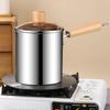 Oil Fryers Pot With Detachable Basket Stainless Steel Deep Fryers Frying Baking Pastry Tools Kitchen Cookware Easy to Use