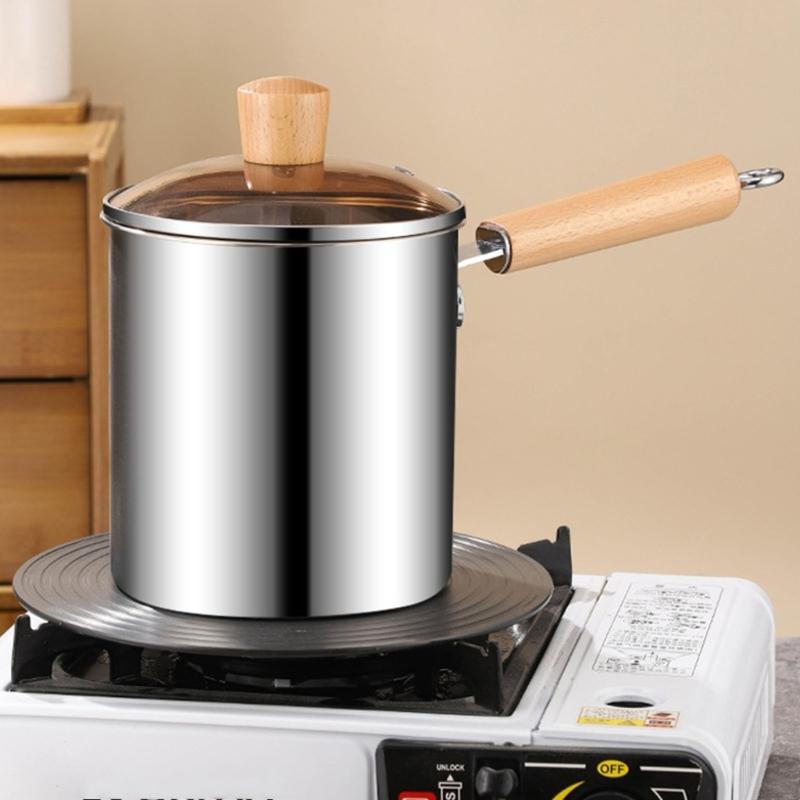 Oil Fryers Pot With Detachable Basket Stainless Steel Deep Fryers Frying Baking Pastry Tools Kitchen Cookware Easy to Use
