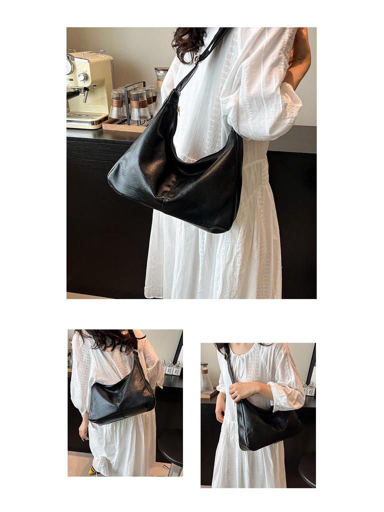 Women's Large Solid Color Tote 2025: Stylish, Versatile Crossbody Bag for Casual or Commuting