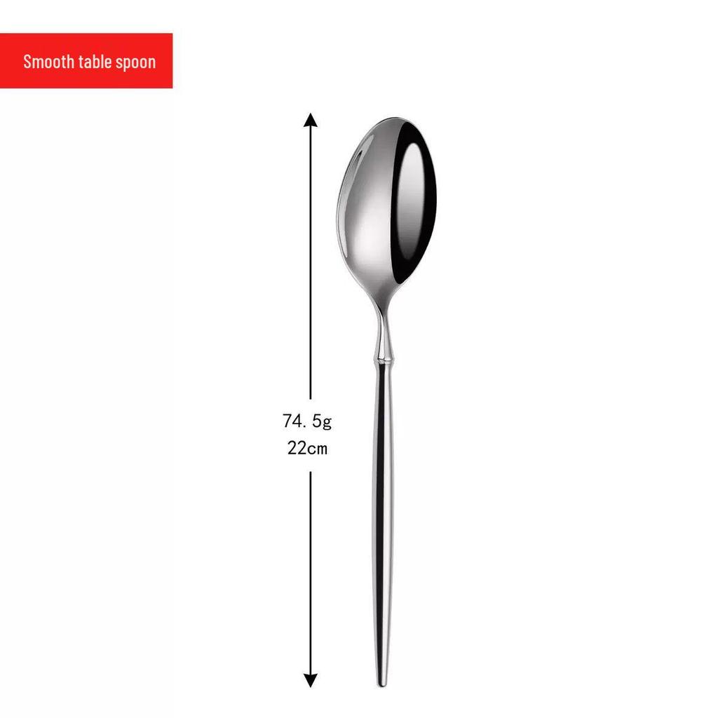 Stainless Steel 304 Western Cutlery Set: Knife, Fork, Spoon, Dessert Spoon, Fruit Fork for Restaurant, Hotel, Home