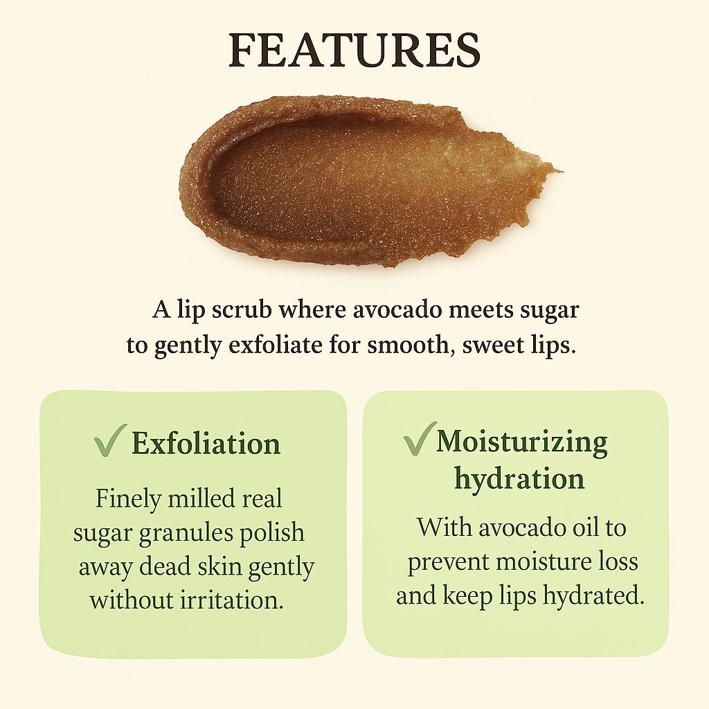 SKINFOOD Avocado & Sugar Lip Scrub (14g)