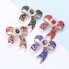 Voguish Fashionable Rhinestone Bow Brooches Female Sweet Adorable Anti Slip Buckle Versatile Accessories Available In Four ColorsFashion Jewelry