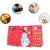 1 set Christmas pattern gift packaging paper bag set holiday gift decoration packaging sticker label paper bag holiday gift packaging set