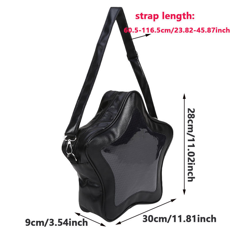Five-Pointed Star Crossbody Bag Fashion Multi-function Shoulder Bag Colorful Cute Kawaii Sweet Chic Girls Y2K Personality Bags