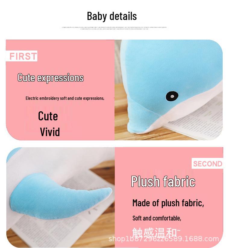 Adorable Dolphin Plush Pillow & Ocean Animal Doll Gift