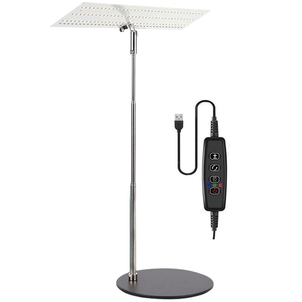 Luz de Crescimento para Plantas Altura Ajustável Luz de Cultivo Hidropônico Lâmpada de Cultivo de Mesa IP54 à Prova d'Água para Planta Flor Estufa