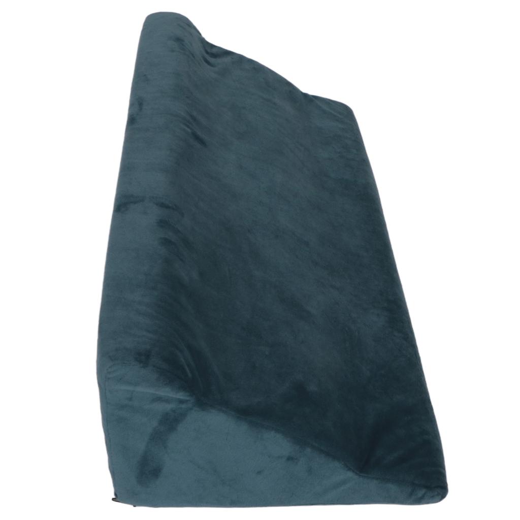 Keilkissen Gebogen Weich mit Reißverschluss Dreieckförmige Schaumstoffkeile Körperpositionierer für Erwachsene 23,6 x 9,8 x 5,9 Zoll