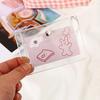 PVC transparent transportation card photocard education fee swimming pool wallet pouch