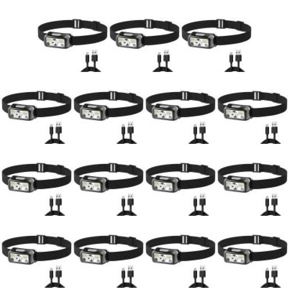 

Motion Sensor LED Head Torch 6 Light Mode Portable Head Lamp for Outdoor Camping