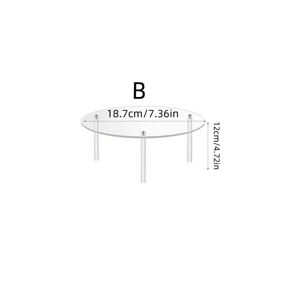Acrylic Cake Stands, Round Cupcake Holder for Dessert Table, Party Display Stand Serving Platter for Wedding Birthday Party