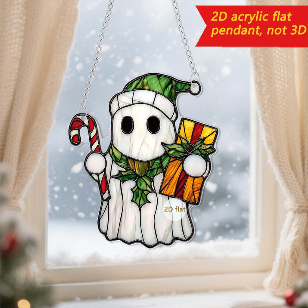 Christmas Pendants, 4 Sets Of Funny Christmas Hat Pendants, Gift Decoration Pendants, Door, Window And Fireplace Pendants