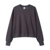 Korean Style Womens Short Hooded Zip-Up Cotton Blend Sweatshirt Loose Fit Winter Casual Top