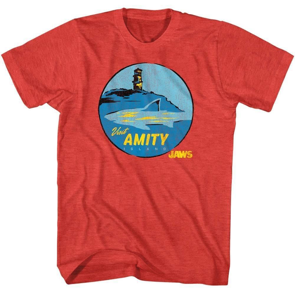 Jaws Visit Amity Island Shark Men T Shirt XXXL