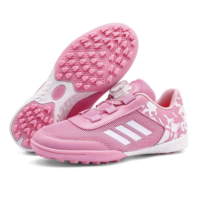 2025 new children's football shoes Velcro boys student game training shoes girls broken nail football shoes