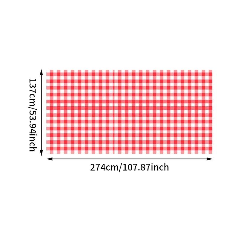 

1/2/3pcs Checkered Tablecloth Kitchen, Wedding, Holiday Table Decoration Tablecloth, Outdoor Picnic Tablecloth 1pc червоний