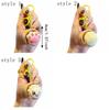 Light-up Press Keyboard Keychain Mini Sensory Clicker Toys Cute Button Clicker Keyring  Kids Toy