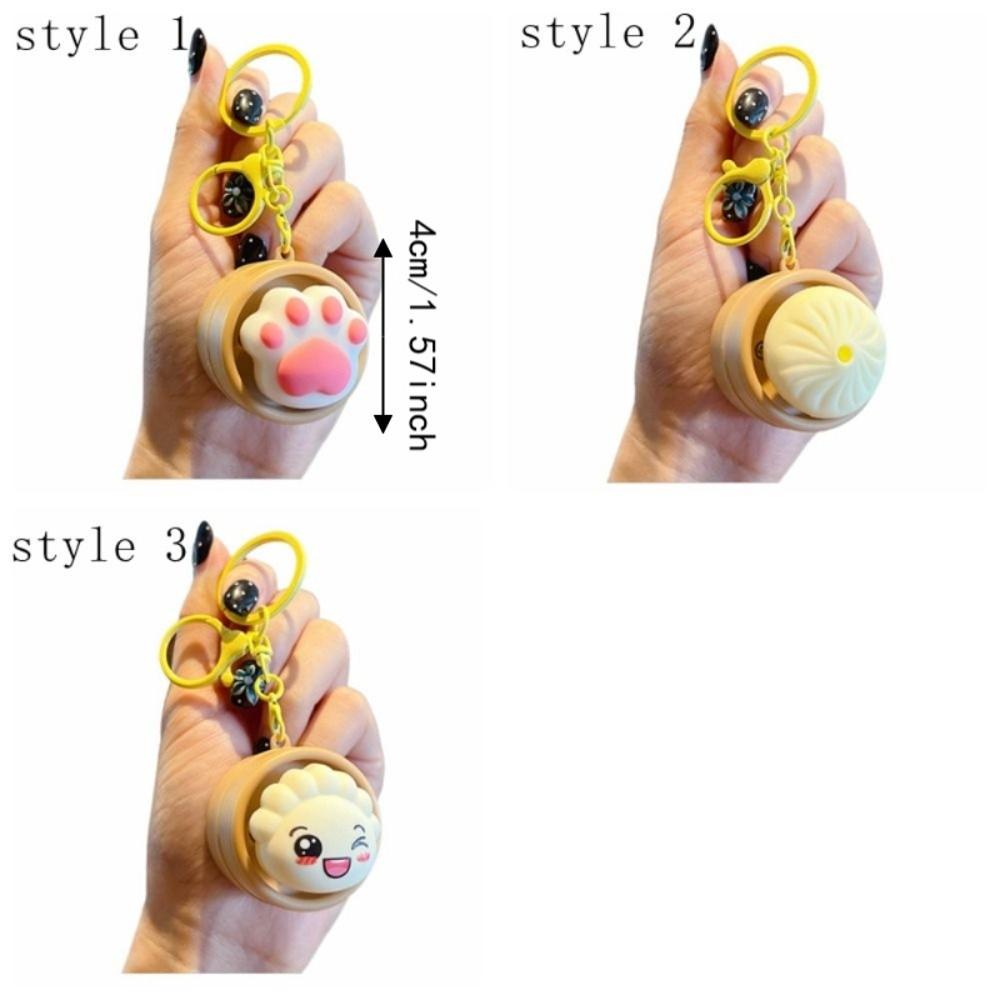 Light-up Press Keyboard Keychain Mini Sensory Clicker Toys Cute Button Clicker Keyring Kids Toy
