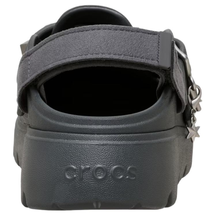 Crocs Mocassino Punk Lucido Pantofole da Donna Nere 214212-0YK