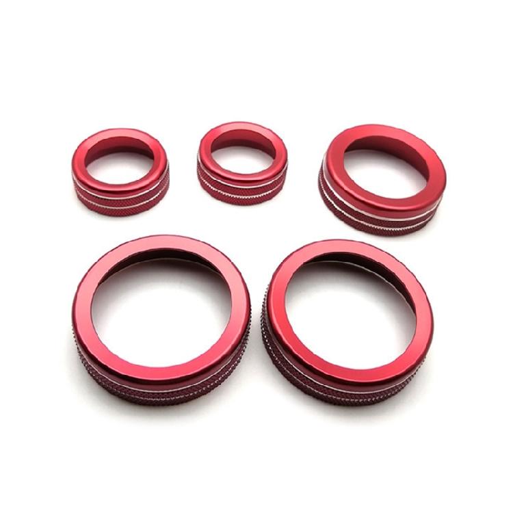 Interior Knob Rings Covers Trim set Air Conditioner Switches Knob Button Covers 1