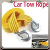 A73Q-1 Pcs Car Tow Cable Heavy Duty Trailer Rope Towing Pull Rope Strap Hooks Van Road Recovery Nylon Rope
