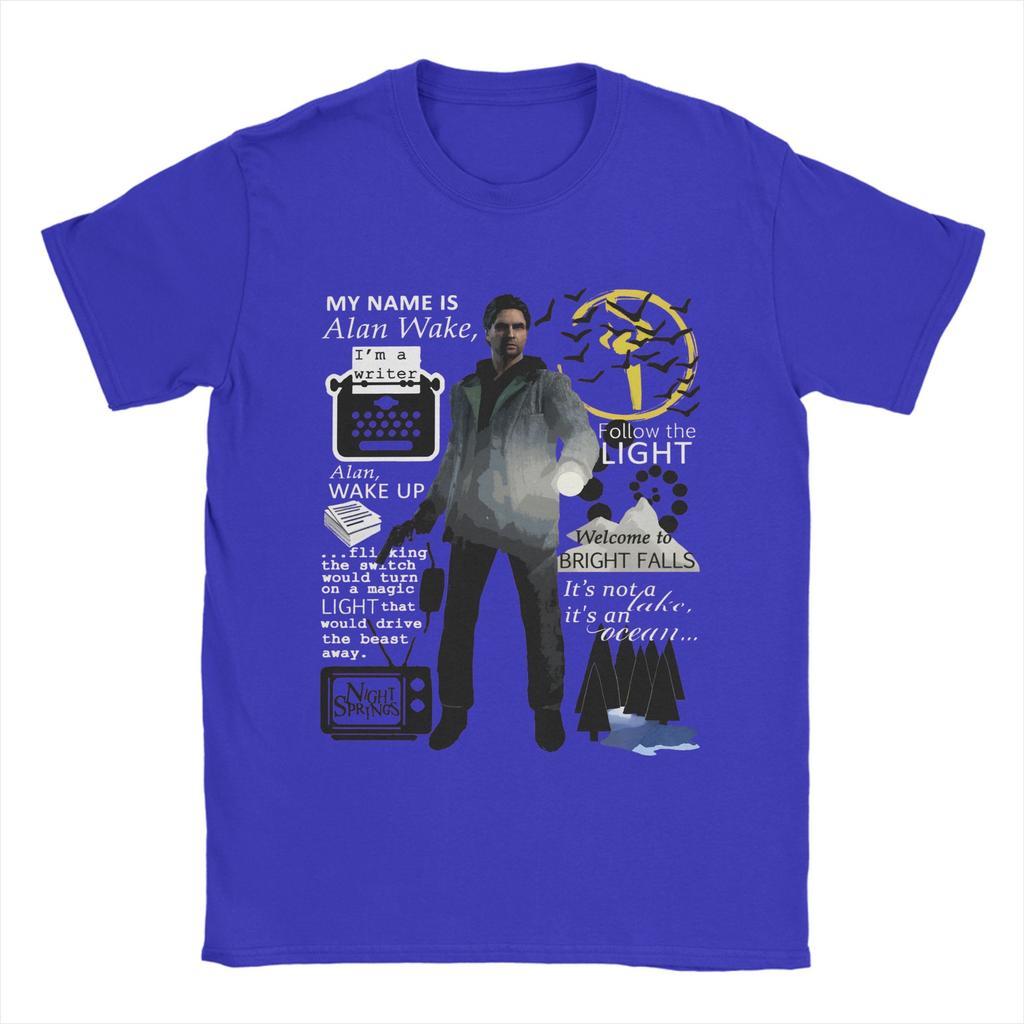 Alan Wake TShirt for Unisex Inspired Old Gods Of Asgard Band Leisure 100 Cotton Tee Shirt O Neck Short Sleeve T Shirt Summer Tops
