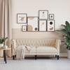 Vidaxl Sofa Chesterfield Dwuosobowa, Obita Lnem