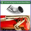 90 Degree Mandrel Exhaust Pipe DIY  315" OD 394" Leg  Stainless Steel