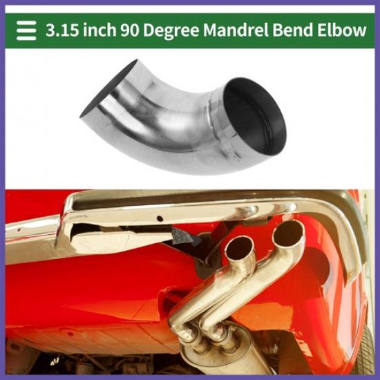 90 Degree Mandrel Exhaust Pipe DIY  315" OD 394" Leg  Stainless Steel