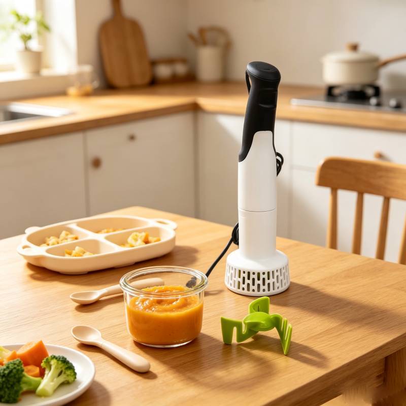 Manual Meat Grinder With Stainless Steel Blade For Home Use Baby Food Preparation