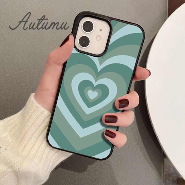 

Эстетический чехол для телефона в стиле ретро с сердечком для iPhone 11 12 13 14 Pro Max mini XR XS SE 2020 7 8 Plus Samsung Galaxy S21 S22 Samsung S22ultra