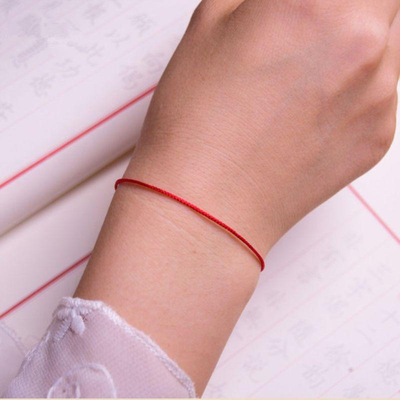 Braided Red String Amulet Bracelet/Anklet: Unisex Gift for Students & Couples