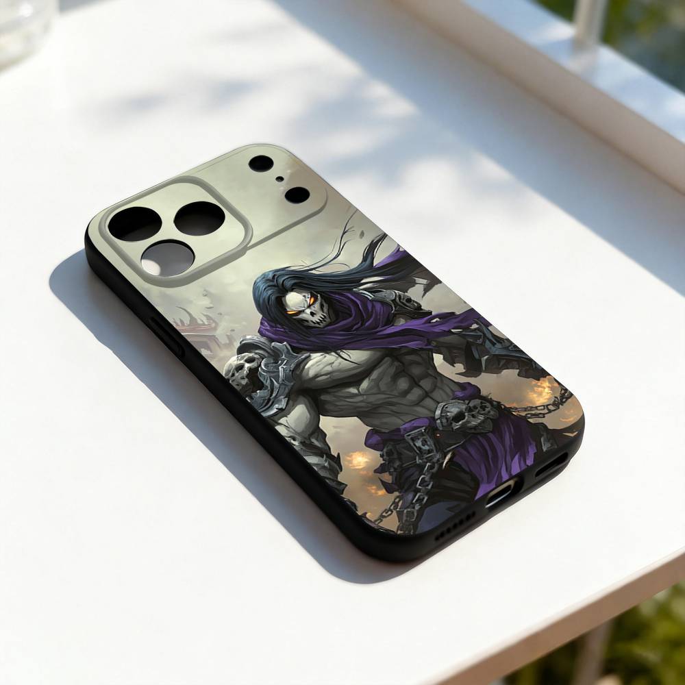 Game D-DARKSIDERS Cool Phone Case For iPhone 17,16,15,14,13,12,11,Pro,Max,Plus,E,SE4,Air,Mini Black Precise Hole Matching