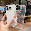 Shrimp skin hot burst ins wind pink vine floral iPhone case iPhone17 anti-drop TPU soft case advanced sense