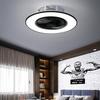 48W Minimalistische Deckenleuchte Runde Lüfterlampe Moderne LED-Deckenventilatorlampe Esszimmer Schlafzimmer Wohnzimmerlampe Mit 2,4G Fernbedienung